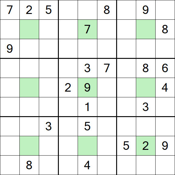 Center Dot Sudoku - Schwierig