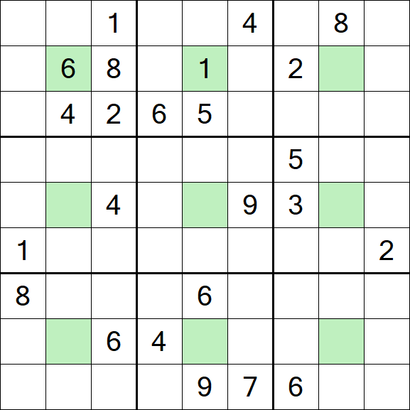Center Dot Sudoku - Schwierig