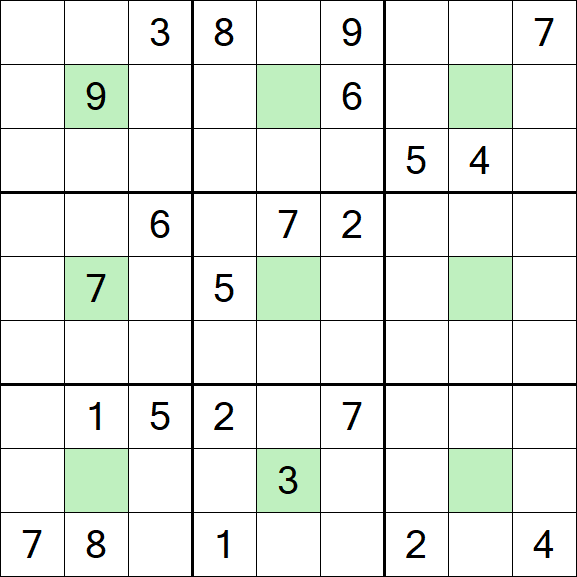 Center Dot Sudoku - Schwierig