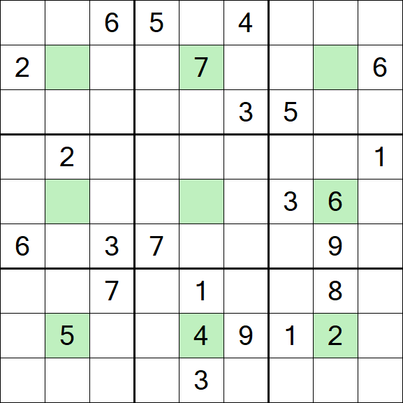 Center Dot Sudoku - Schwierig