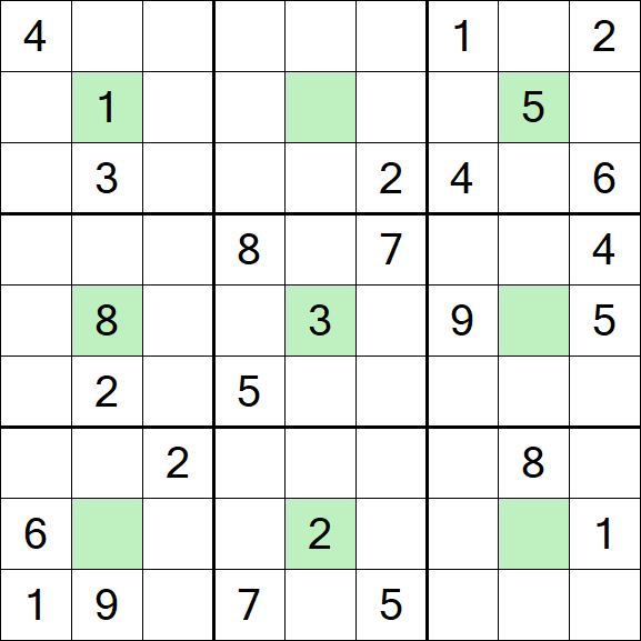 Center Dot Sudoku - Schwierig