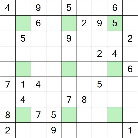 Center Dot Sudoku - Schwierig