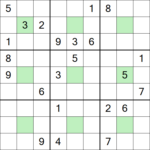 Center Dot Sudoku - Hard