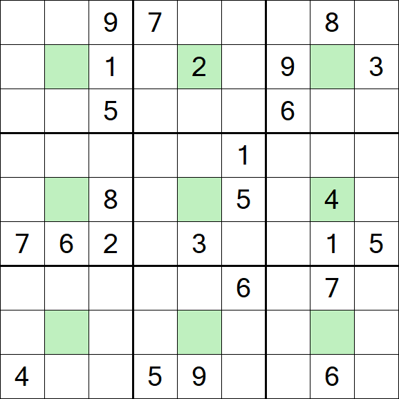 Center Dot Sudoku - Hard