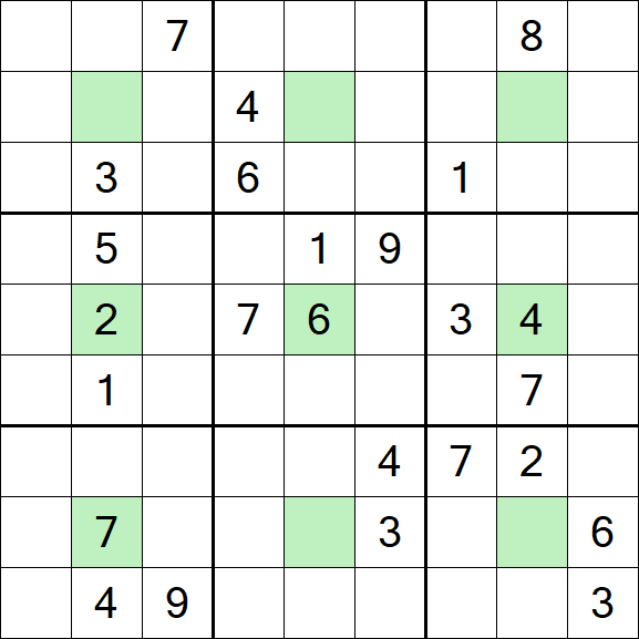 Center Dot Sudoku - Hard