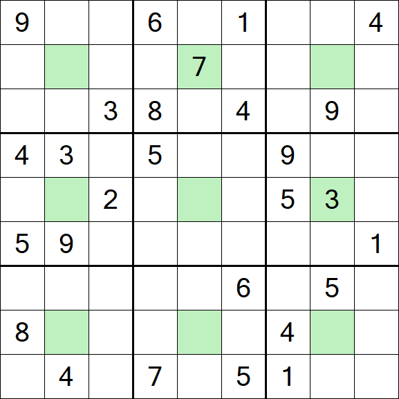 Center Dot Sudoku - Hard