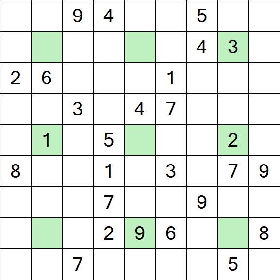 Center Dot Sudoku - Hard
