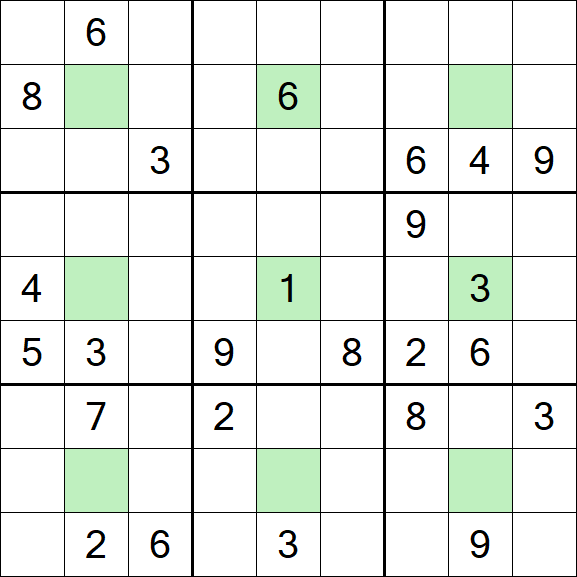 Center Dot Sudoku - Hard