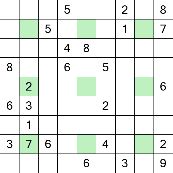 Center Dot Sudoku - Hard