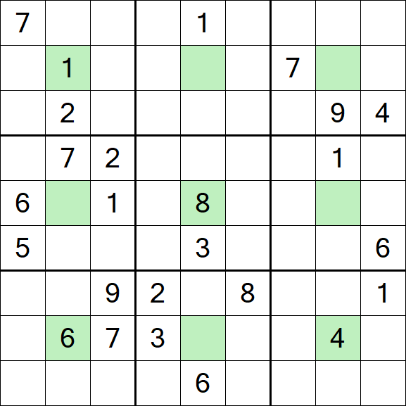 Center Dot Sudoku - Hard