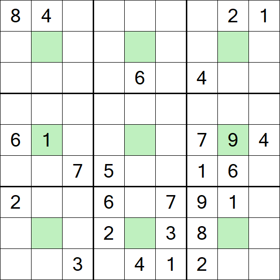 Center Dot Sudoku - Hard