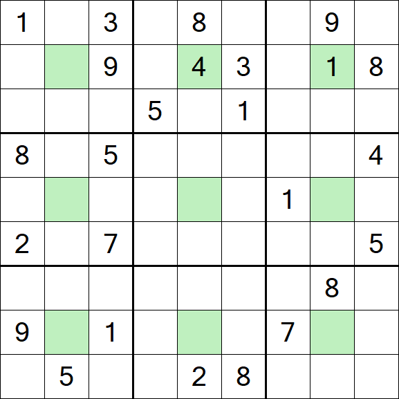 Center Dot Sudoku - Hard