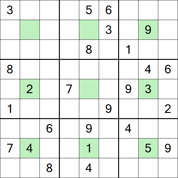 Center Dot Sudoku - Hard