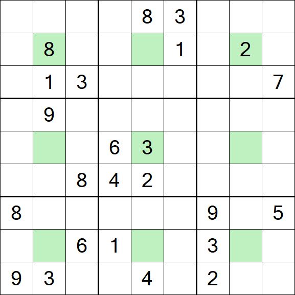 Center Dot Sudoku - Hard