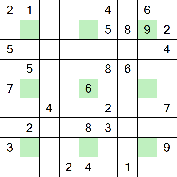 Center Dot Sudoku - Hard