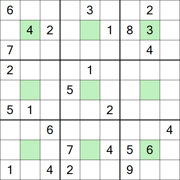 Center Dot Sudoku - Difícil