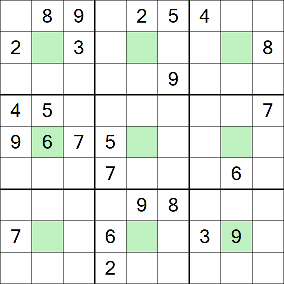 Center Dot Sudoku - Hard