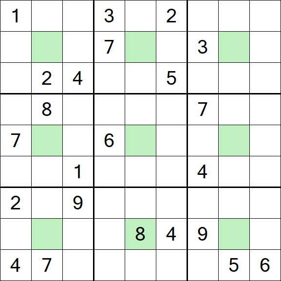 Center Dot Sudoku - Hard