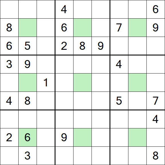 Center Dot Sudoku - Hard