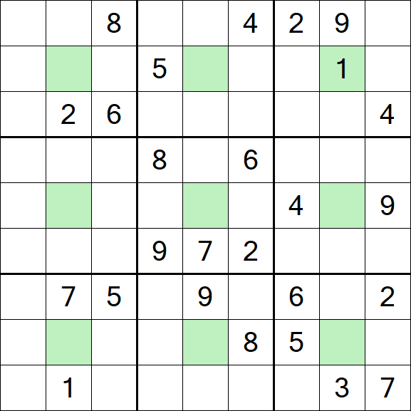 Center Dot Sudoku - Hard