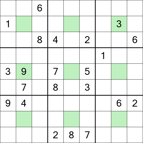 Center Dot Sudoku - Hard