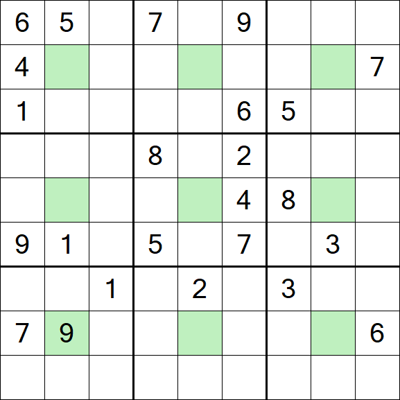 Center Dot Sudoku - Difficile