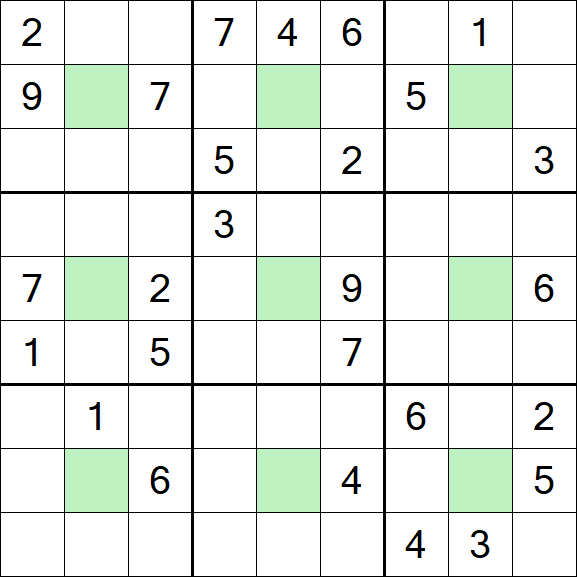 Center Dot Sudoku - Difficile