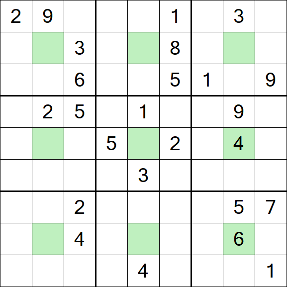 Center Dot Sudoku - Difficile