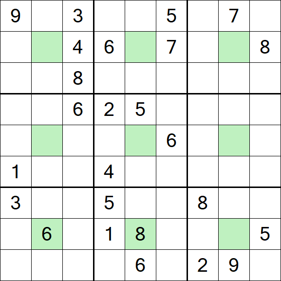 Center Dot Sudoku - Difficile