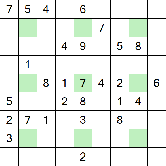 Center Dot Sudoku - Difficile