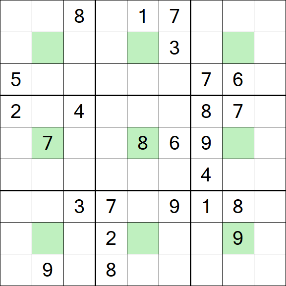 Center Dot Sudoku - Hard