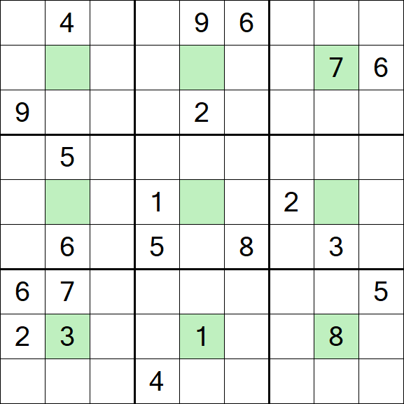Center Dot Sudoku - Difícil