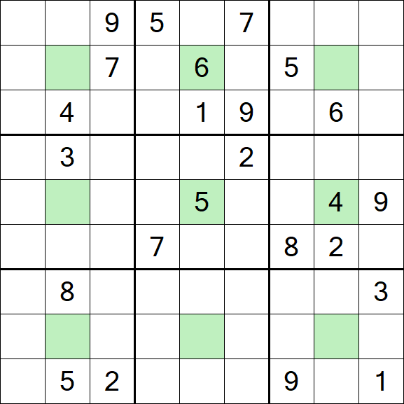 Center Dot Sudoku - Difícil