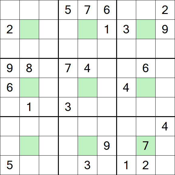 Center Dot Sudoku - Hard