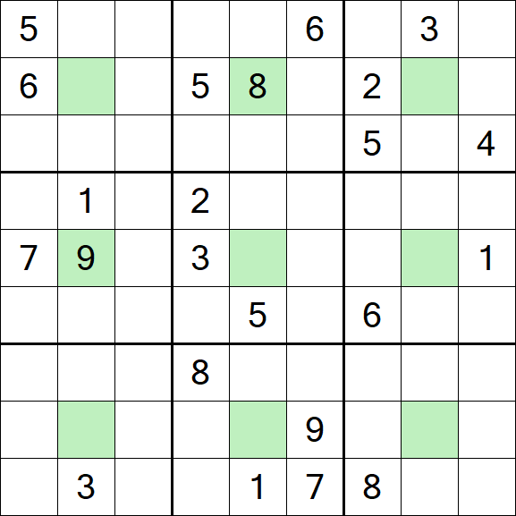 Center Dot Sudoku - Schwierig