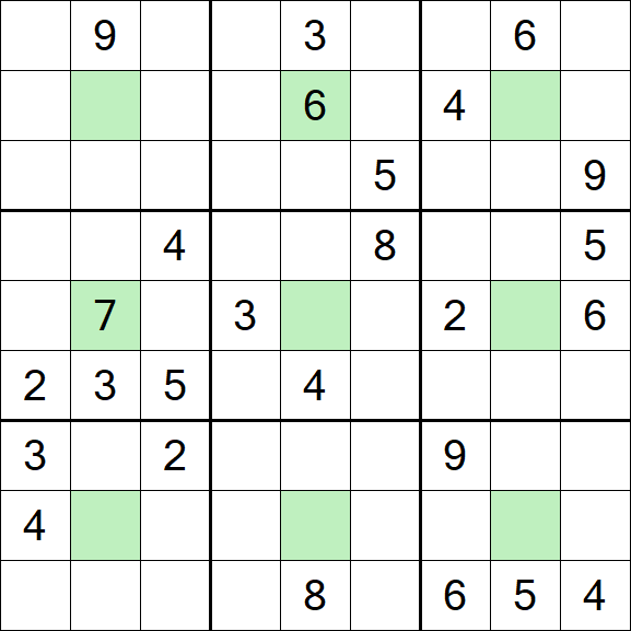 Center Dot Sudoku - Difficile