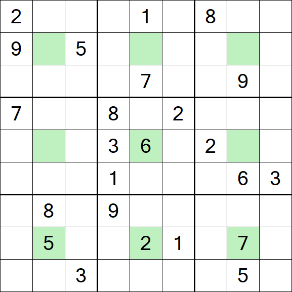 Center Dot Sudoku - Schwierig