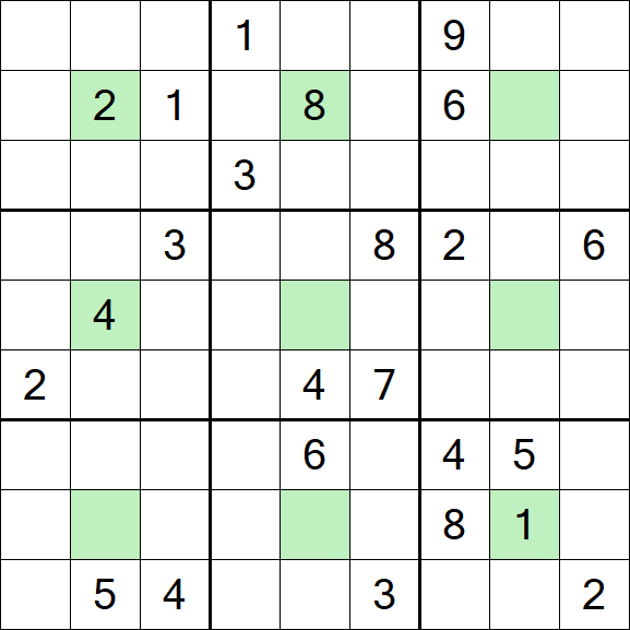 Center Dot Sudoku - Hard