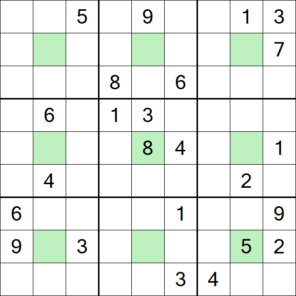 Center Dot Sudoku - Difícil