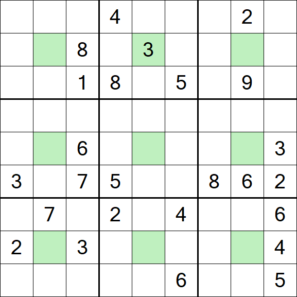 Center Dot Sudoku - Difícil