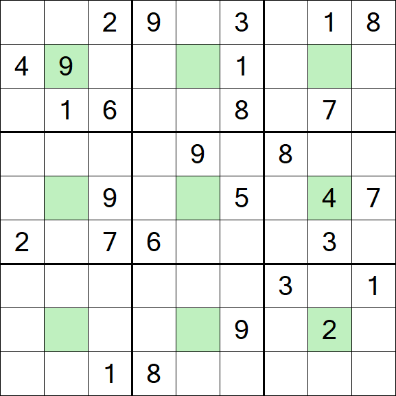Center Dot Sudoku - Hard
