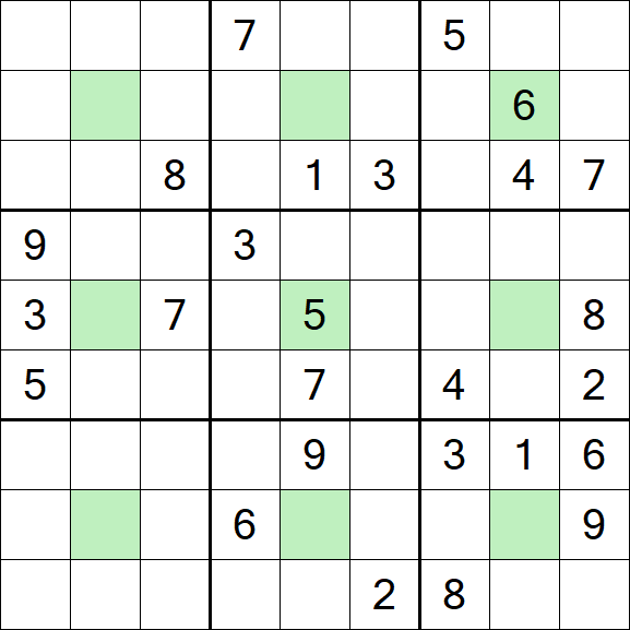 Center Dot Sudoku - Hard