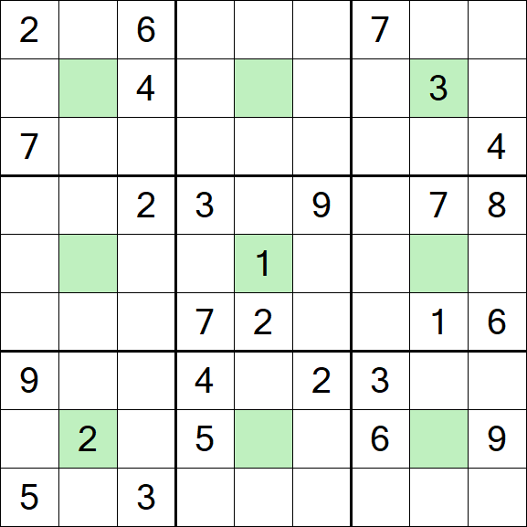 Center Dot Sudoku - Hard