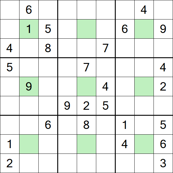 Center Dot Sudoku - Schwierig