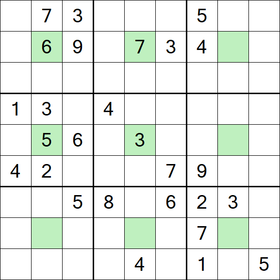 Center Dot Sudoku - Schwierig