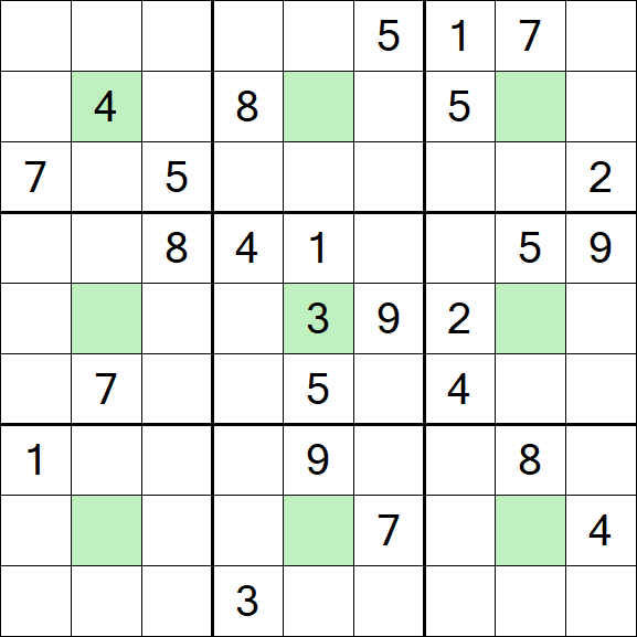 Center Dot Sudoku - Hard