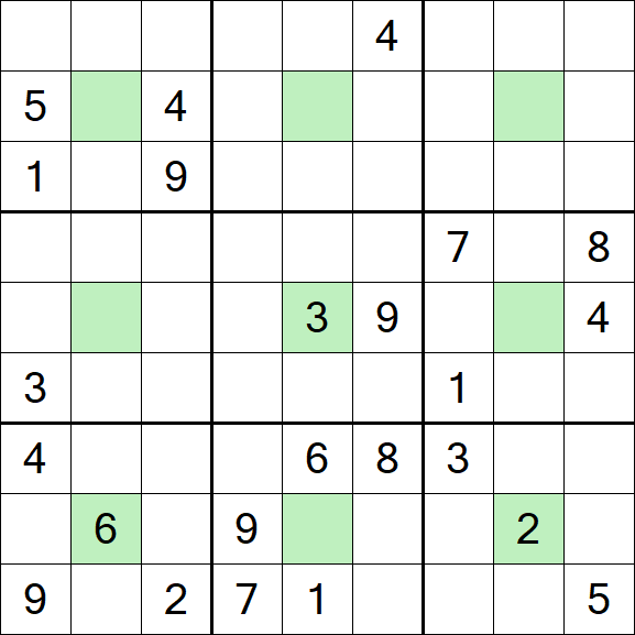 Center Dot Sudoku - Schwierig