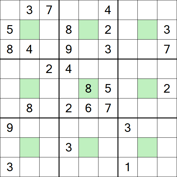 Center Dot Sudoku - Difícil