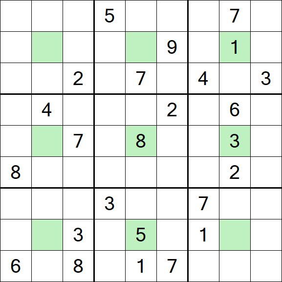 Center Dot Sudoku - Difícil