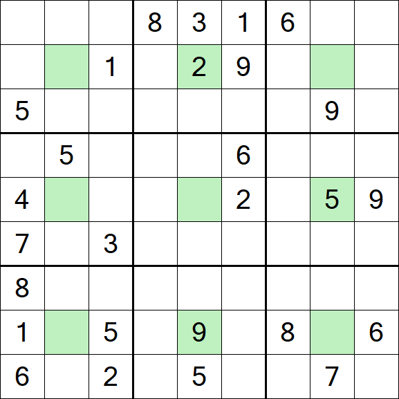 Center Dot Sudoku - Difficile